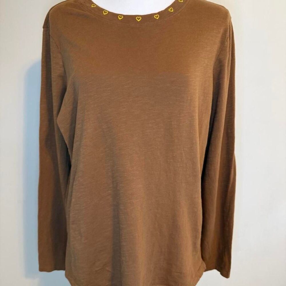 Toad-co Women's Brown and Tan T-shirt